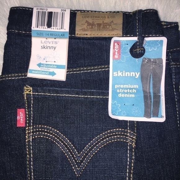 NWT Levi’s Adjustable Waist Skinny Jeans size 14 - Picture 2 of 5